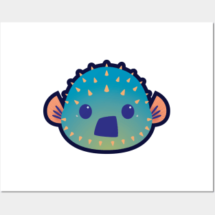 Shocked Puffer Fish Posters and Art